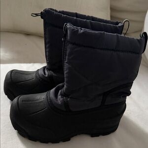 Blue and Black Snow Boots